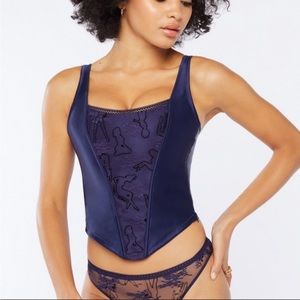 Adam Selman RARE  Bustier w/ dancer silhouette SAVAGE X FENTY